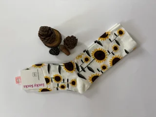 جوراب زنانه طرح آفتاب گل